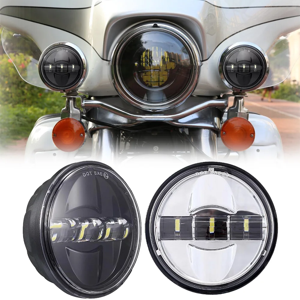 2 шт. 4-1/2 &quot4 5&quot светодиодный фонарь ближнего света Противотуманные фары для Harley