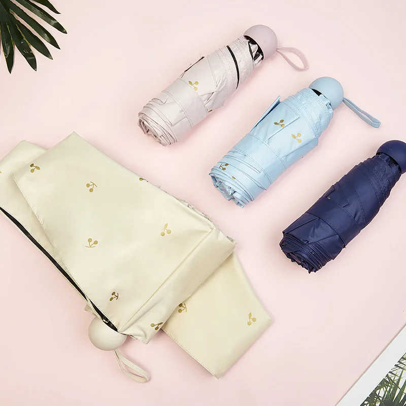 Модный портативный Зонт от дождя для женщин Мини Летний милый складной зонт с