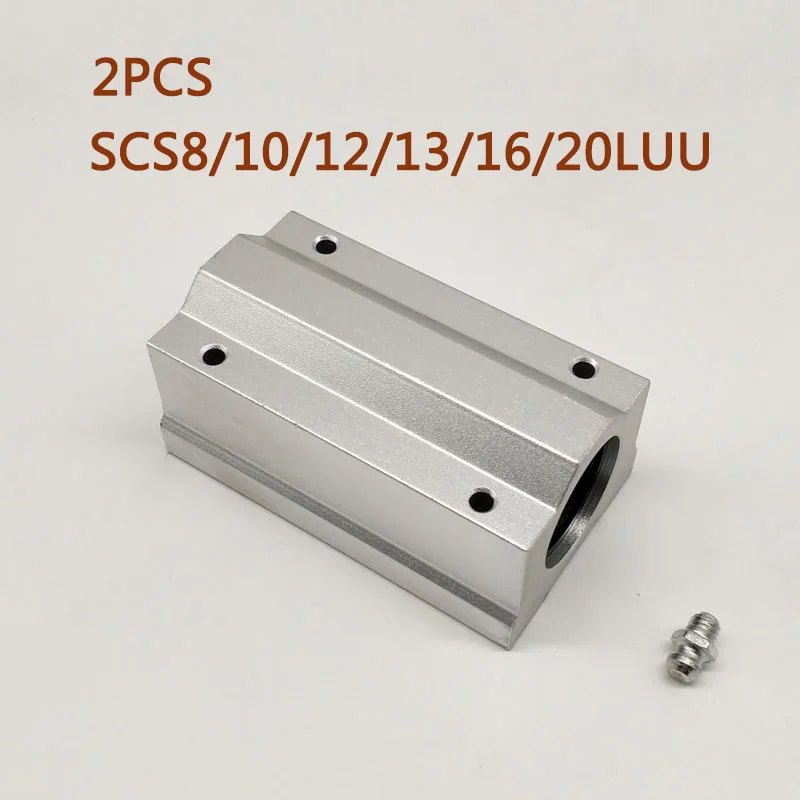

2 шт., фрезерный станок с ЧПУ SCS8LUU SCS10LUU SCS13LUU SCS12LUU SCS16LUU SCS20LUU 8 мм 20 мм