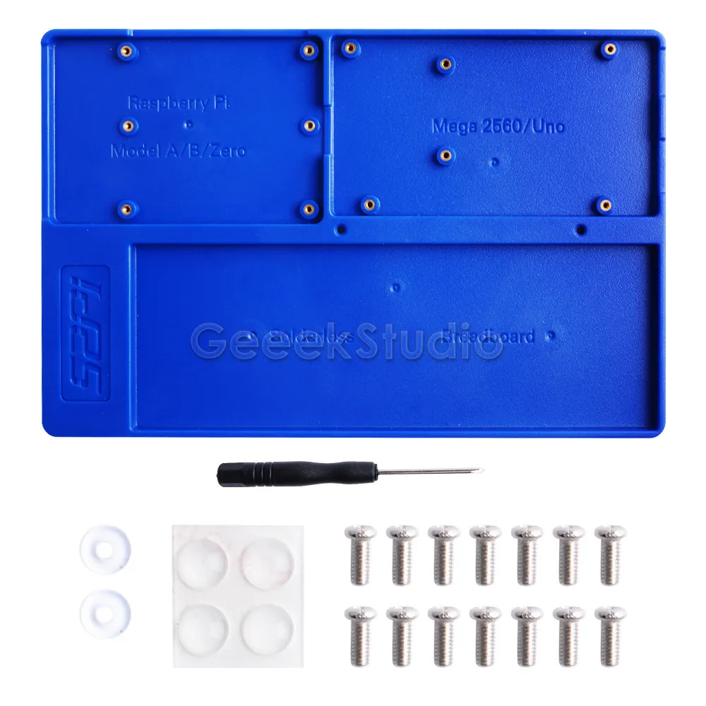 Blue ABS эксперимент держатель платформы макет развития для Raspberry Pi 4B/3B+/3B/2B/B+, Zero/W, Mega 2560 - Цвет: Blue