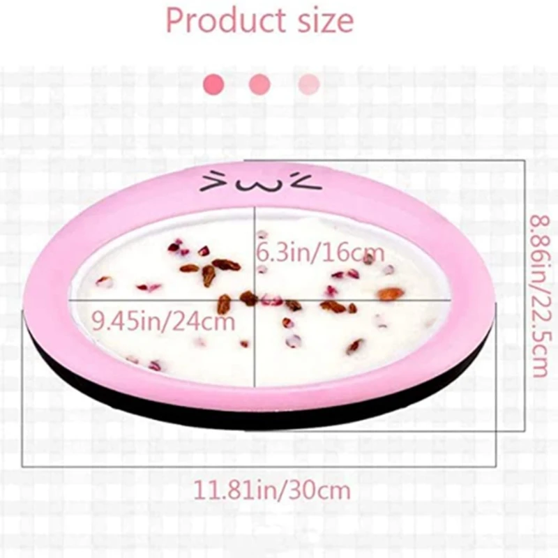 

Mini Ice Cream Maker,Cartoon Stainless Steel Fried Ice Machine Milk DIY Homemade Stir Yogurt Pan with 2Pcs Shovel