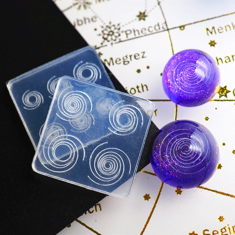 

Transparent Silicone Mould Resin Decorative Craft DIY Starry Sky Spiral Mold Epoxy Resin Molds For Jewelry Making Filling
