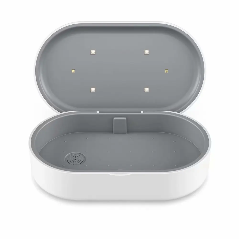 

Wireless Charger For Multifunctional Ultraviolet Disinfection Box Jewelry Phones Cleaner Personal Sanitizer Disinfection Case