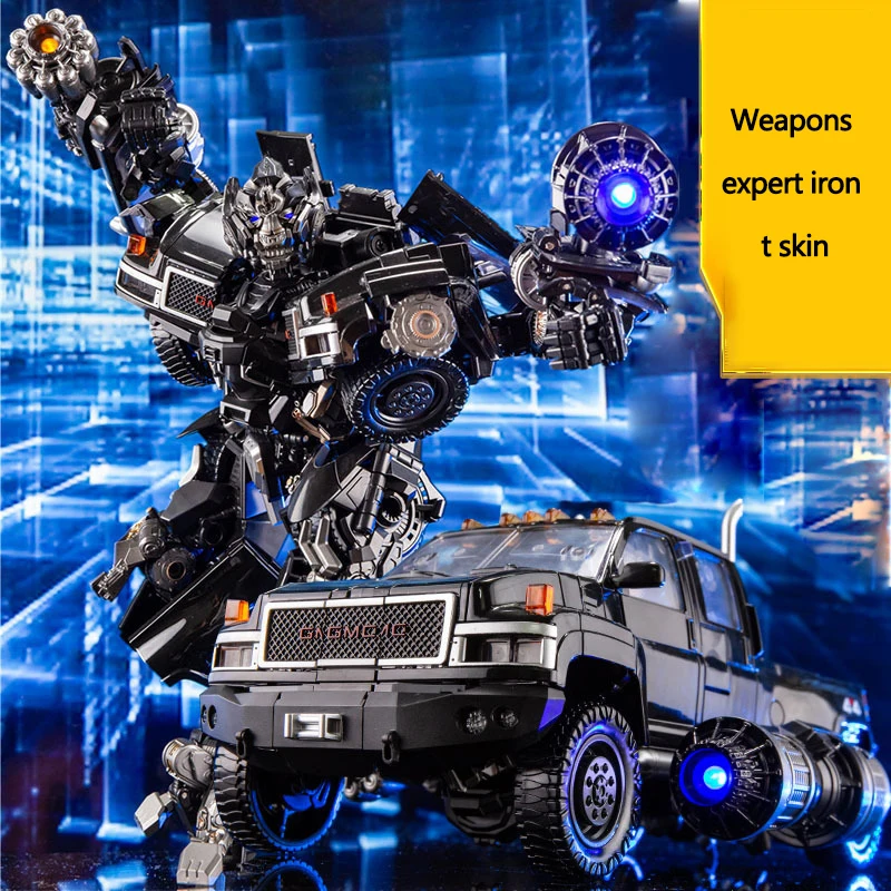 

2021 new 25 cm animated character ls09 weapon expert tin alloy version deformation robot car dual shape boy toy birthday gift