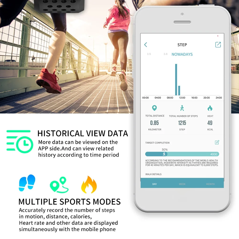 Новинка спортивный умный Браслет фитнес-монитор сердечного ритма цветной