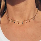 SUMENG 2022 богемное красочное ожерелье из бисера для женщин подвески кисточка цепочка до ключиц Чокеры ручной работы ожерелье ювелирные изделия подарки