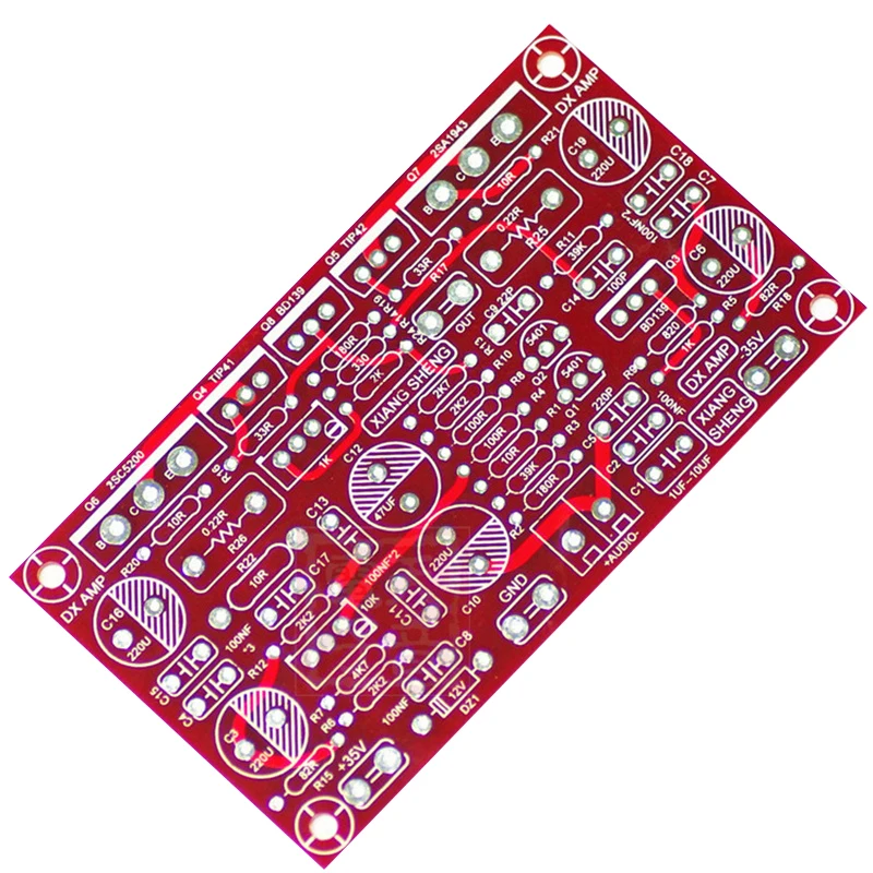 Плата усилителя мощности PCB DX AMP класс A и B дискретные компоненты 1 0 каналов 100 Вт |