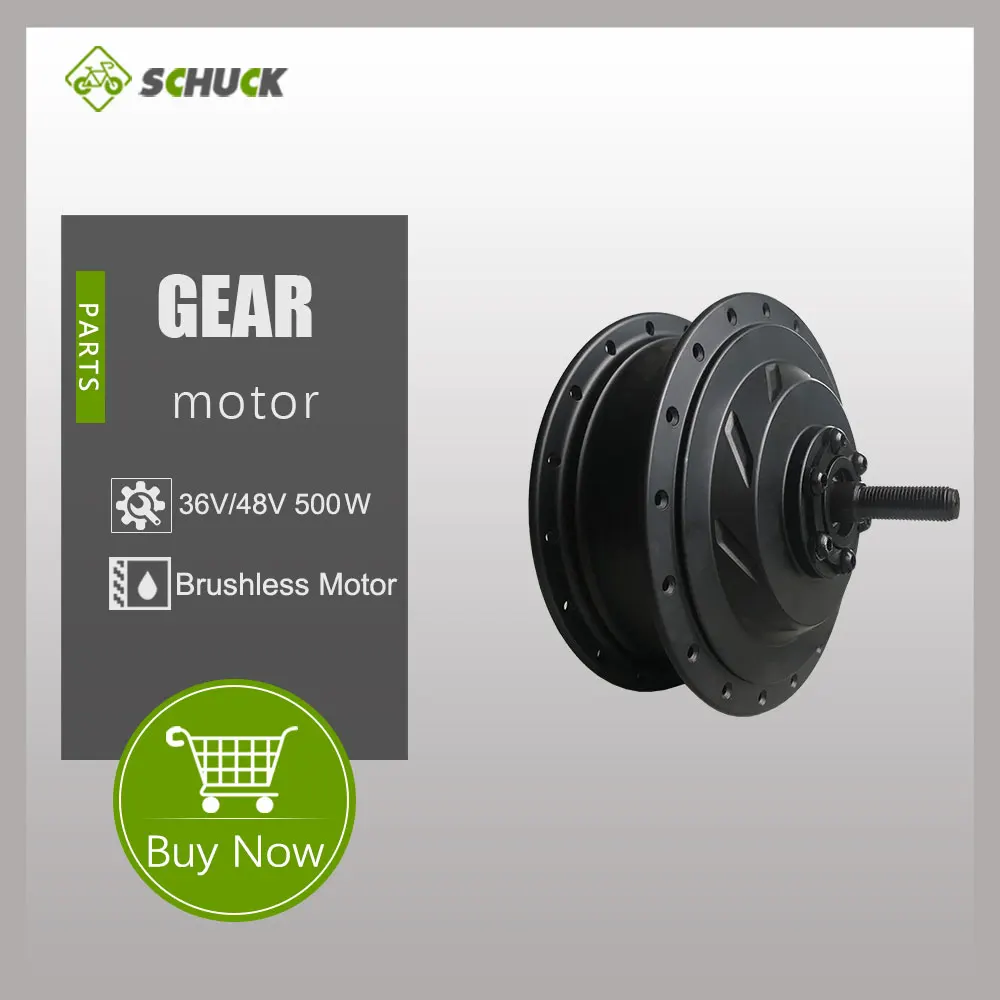 Verkaufen Elektrische Fahrrad 36V48V 500W Bürstenlosen Vorne Hinten Drehen Kassette Getriebe Hub Motor 20-29 Zoll Für Ebike Conversion Kit