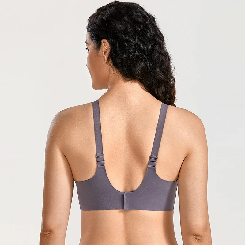 Женский комфортный бесшовный Гладкий бюстгальтер для сна с полным