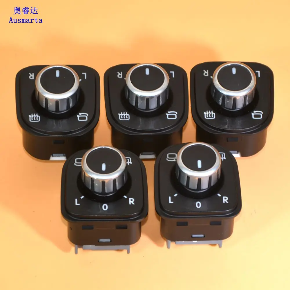 5 шт. OEM хромированный переключатель зеркала заднего вида без функции сложения