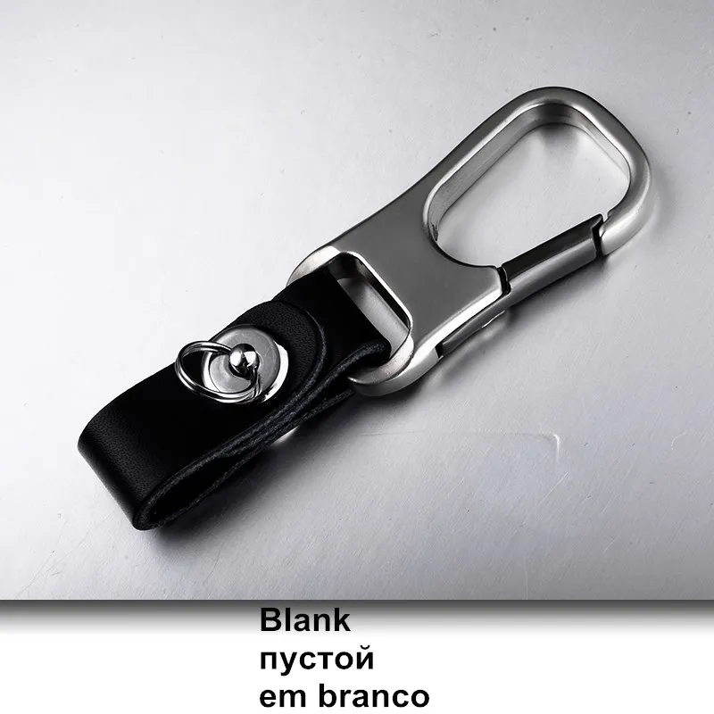 QOONG Умный кошелек из натуральной кожи для ключей DIY Автомобильный Брелок EDC Карманный Брелок Органайзер брелок по индивидуальному заказу брелок Y52 - Цвет: Blank