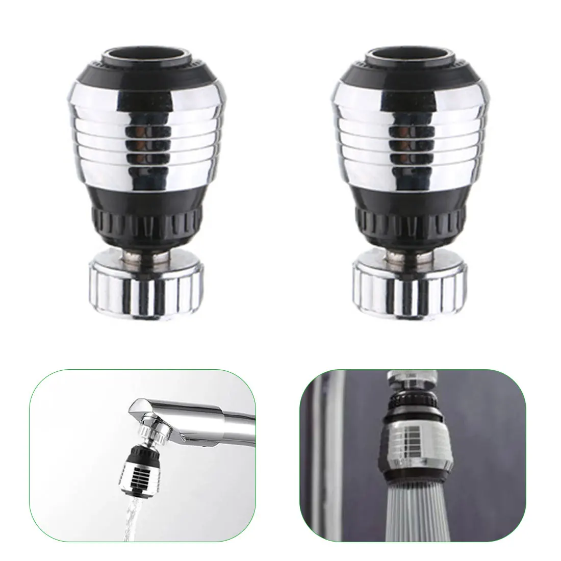 

360 Degree Kitchen Faucet Aerator 2 Modes Adjustable Water Filter Diffuser Water Saving Nozzle Faucet Shower Connector
