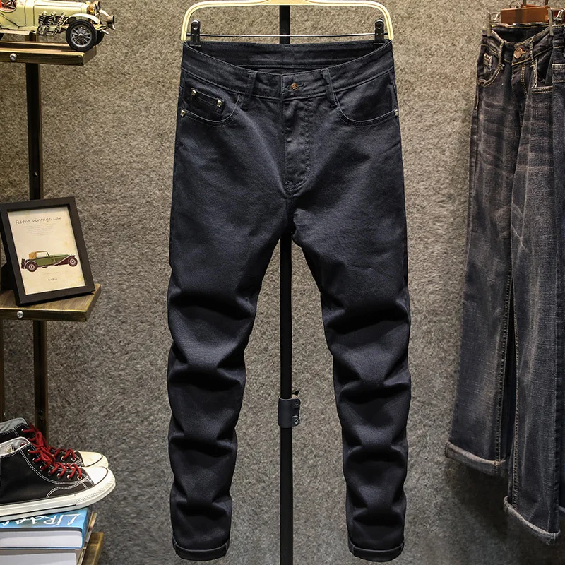 

2021 summer jeans casual versatile slim Korean fashion men's pants