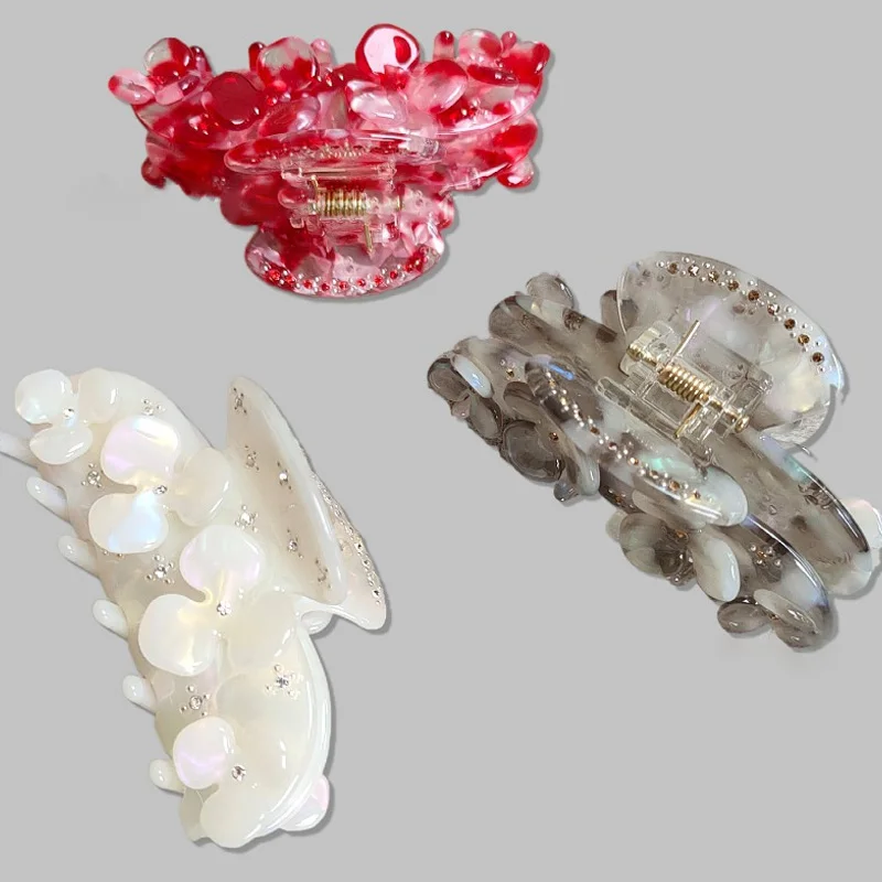 

Vintage Hair Clips Women Simple Claw Clip High Quality Large Geometric Hair Clips Hair Girls Hair Clip Hair Accessories Flowers