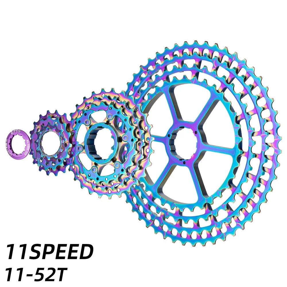 Новый цветной MTB 11 скоростей 52T SLR2 кассета CNC Сверхлегкий 11s Freewheel 11V горный
