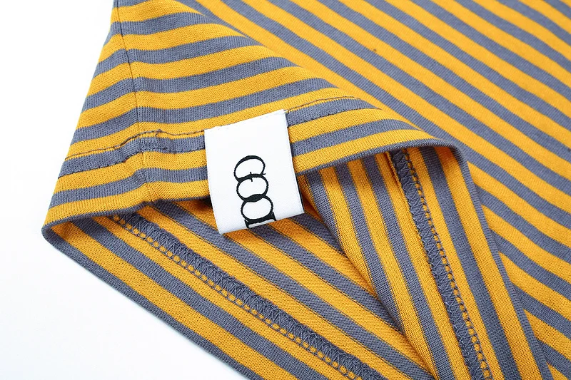 

Hot Sale 2020 Good Boy Striped Long Sleeve T-Shirt Hip-hop Loose Fit T Shirt Men Women Couple 100% Cotton Tee