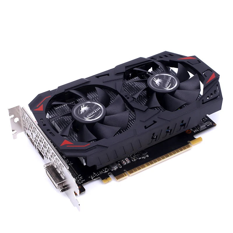 Цветная видеокарта GeForce GTX 1050Ti 4 ГБ GDDR5 с 6-контактным разъемом питания PCIE 3 0 бит |