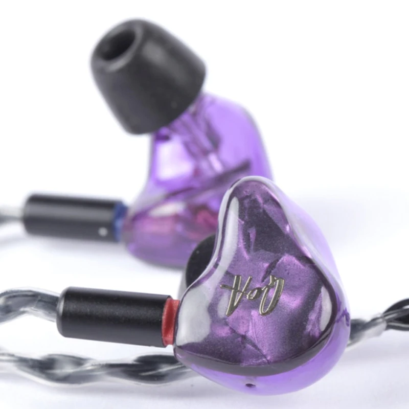 Наушники вкладыши QOA PINK LADY 2BA + 1DD Hybrid 3 с драйвером Hi Fi гарнитура монитором и 2Pin