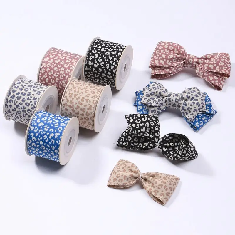 Шифоновая леопардовая лента 1 дюйм 25 мм 5 дюйма 38 | Дом и сад