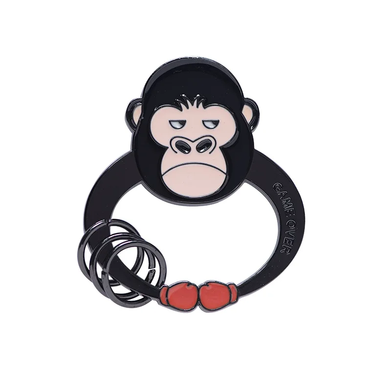 

Animal alloy Key chain Chicken frog Orangutan Cute Animal Lucky Key chains Female Bag Car Accessories Strap Car Key ring 2020