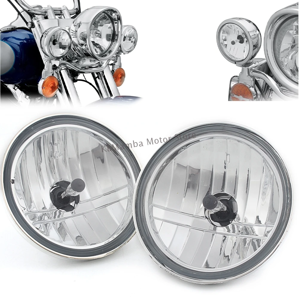 

Аксессуары для мотоциклов, передний прожектор, противотуманная фара, галогенная лампа для Harley Touring Road King Electra Street Glide Chopper