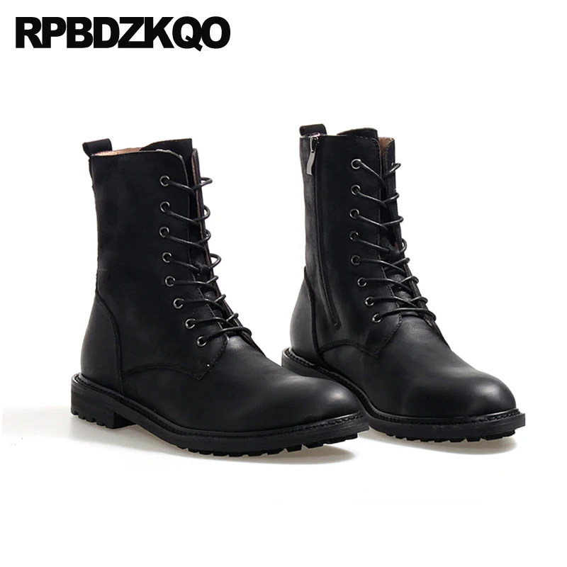 Ботильоны на меху из кожи с натуральным лицевым покрытием коричневые ботинки в