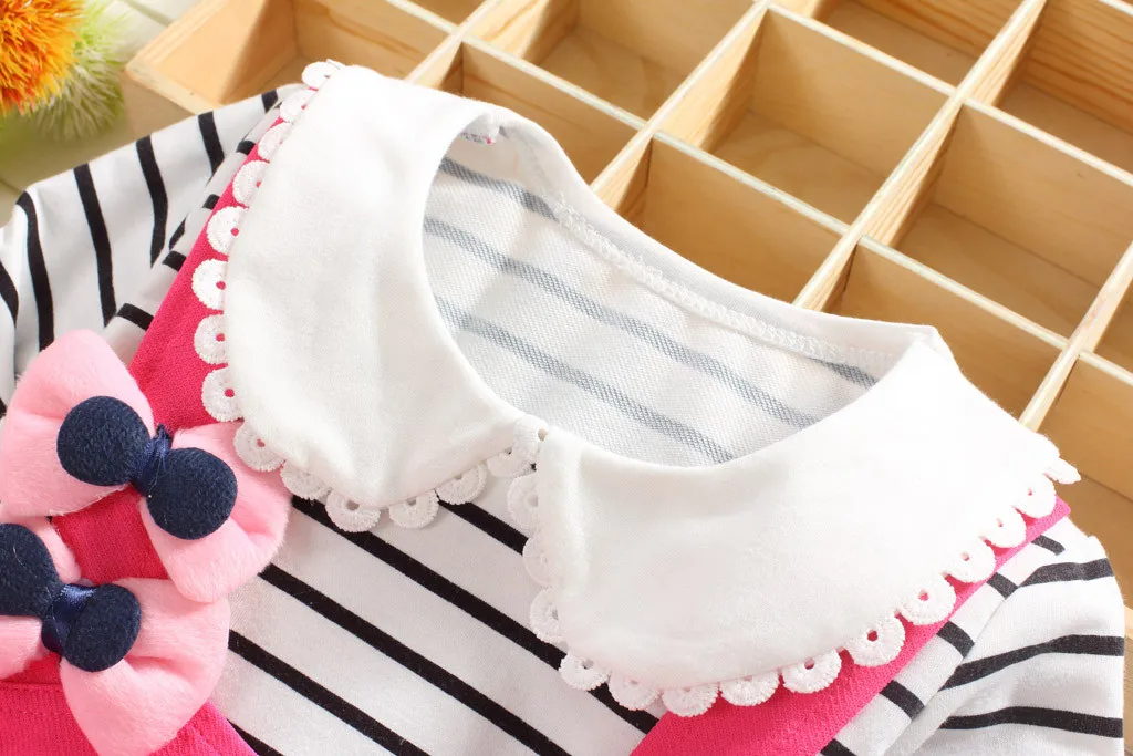 Коллекция 2019 года новое Брендовое платье в полоску с бантом и цветами для