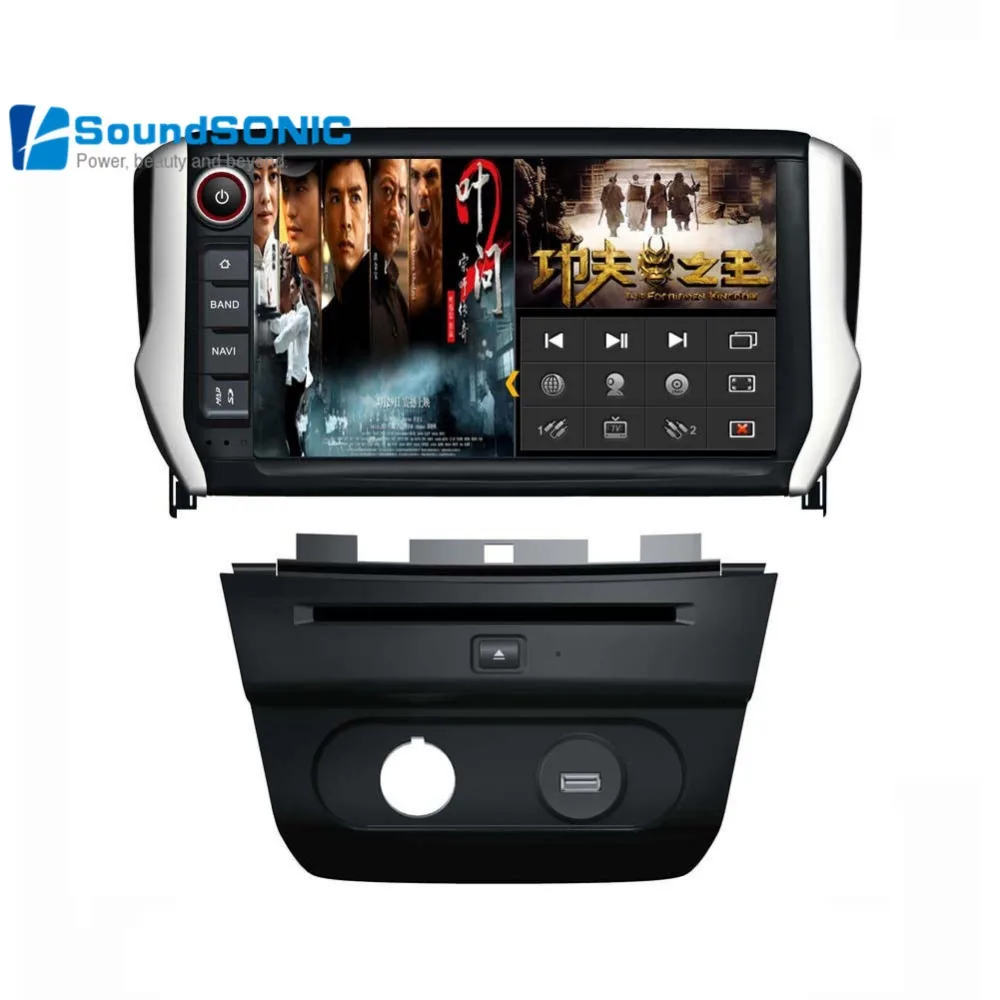 Для Peugeot 208 2008 2014 2015 Android 4.4.4 Авторадио Стерео Радио DVD GPS навигация Мультимедиа