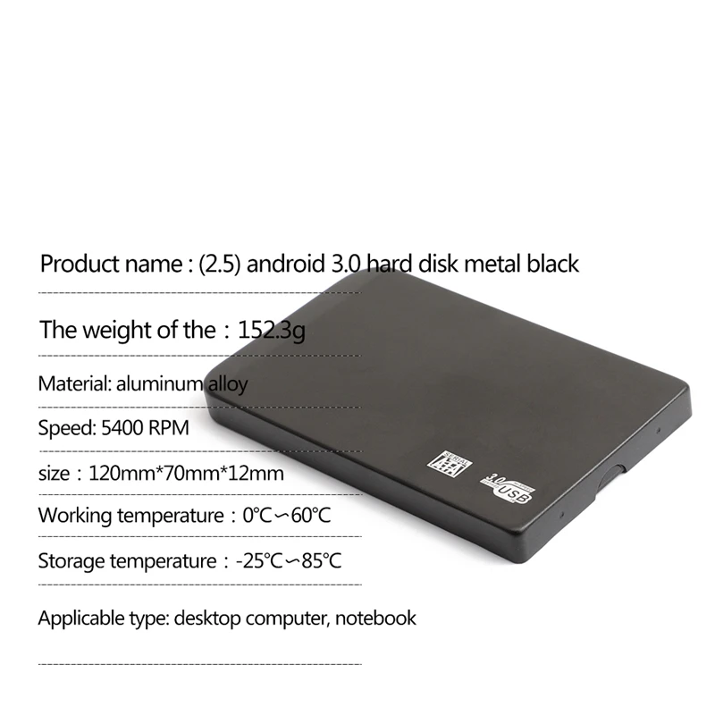 

YD4 Mobile Hard Disk 2.5 Inch Android to USB3.0 Portable External Hard Drives for X-box PS4 Wind10/8/7