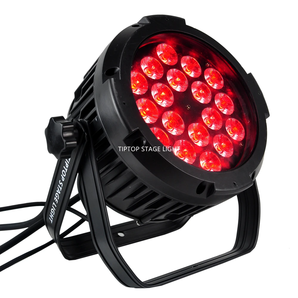 Wholesales Price 12 Pack RGBWAP Par Up Lighting 18X18W Slim LED Light DJ DMX Color Mixing 6/10CH Can Background Stage Bar | Лампы и