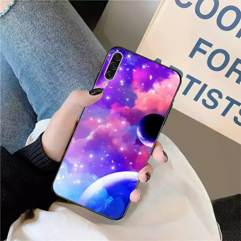 

Starry astronaut cartoon Phone Case For Samsung galaxy A S note 10 7 8 9 20 30 31 40 50 51 70 71 21 s ultra plus