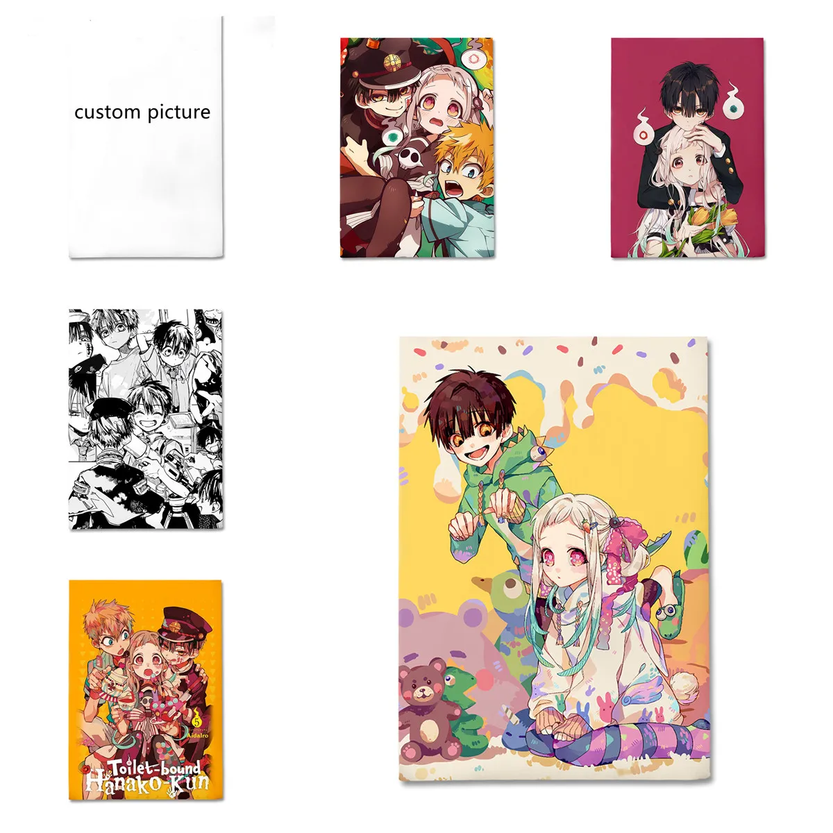 

Постельное белье «сделай сам» на заказ, украшение для постельного белья в стиле аниме, унитаз, Hanako Kun Nene Yugi, Комплект постельного белья из мол...