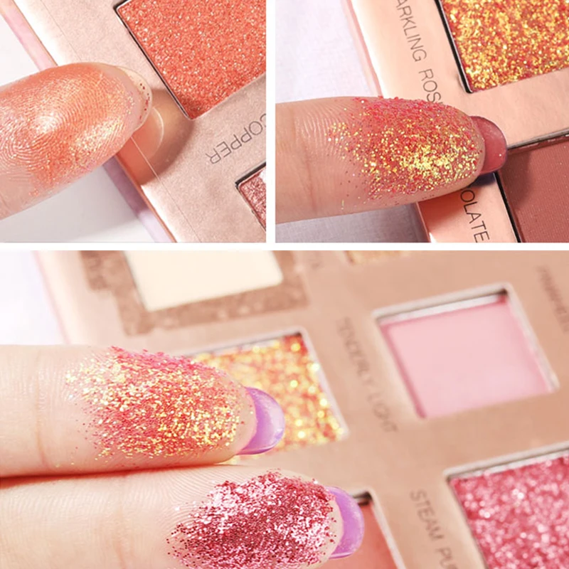 Новый стиль 16 цветов блестящие тени для век палитра макияжа матовые мерцание и