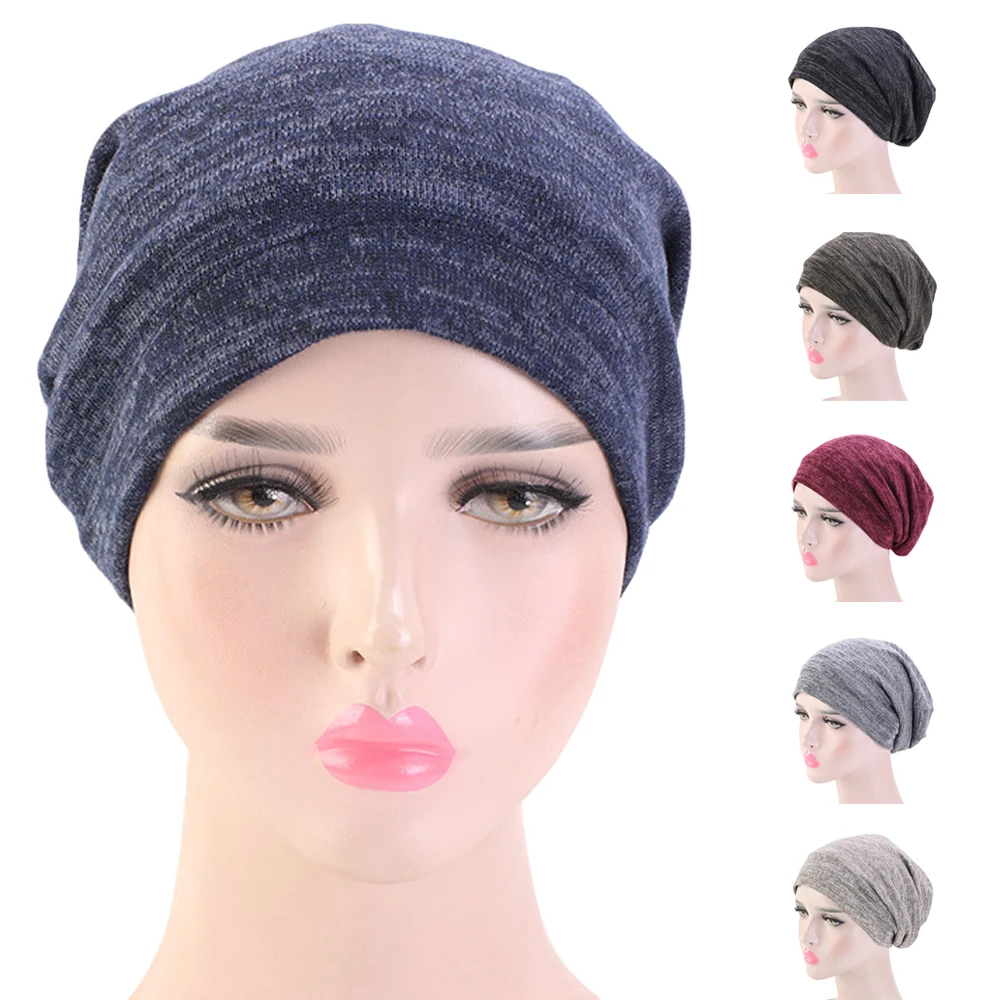Женский головной убор мягкая шапка тюрбан для ночного сна унисекс Мужская