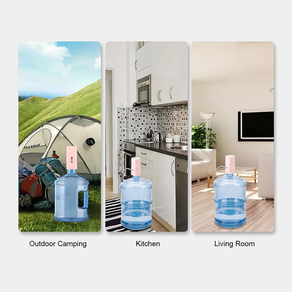 Бутылка для воды насос usb зарядка Автоматическая питьевая вода портативный