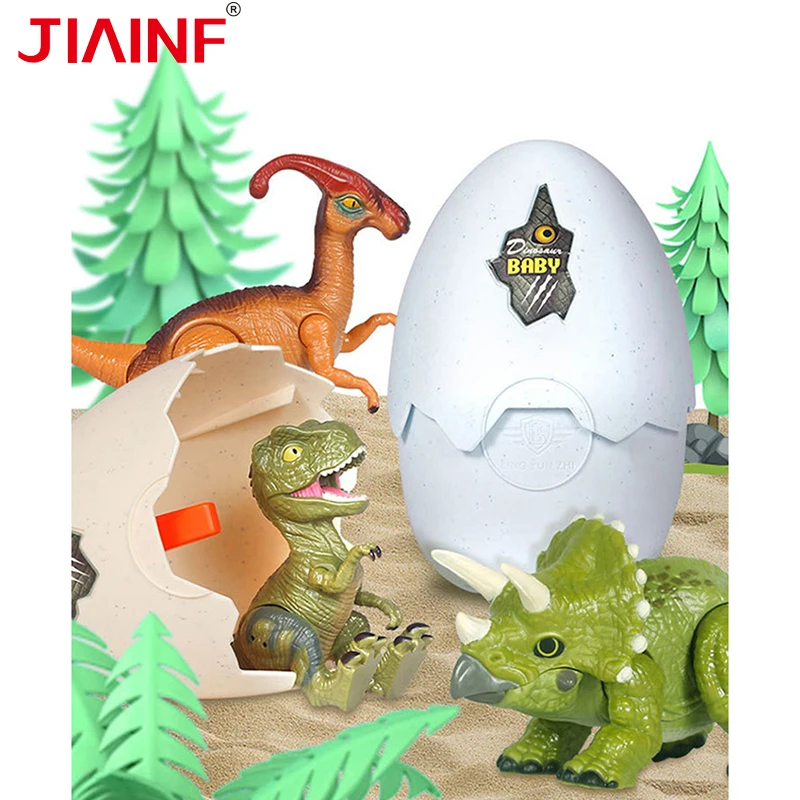 

Jurassic World Lifelike T Rex Robot Dinosaurs Egg Simulated Hatching Touch Sensing Sounding Interactive Toys For Kids Best Gifts