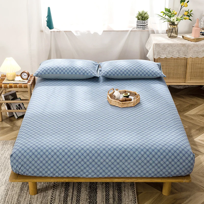 Постельное белье из 100% промытого хлопка простыня с эластичными лентами