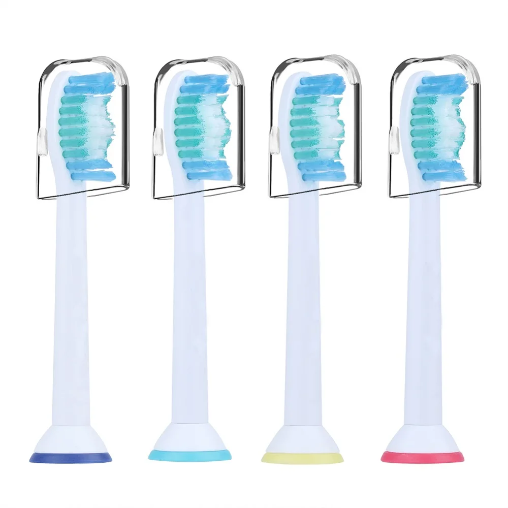 4 шт HX6015 сменные насадки для зубных щеток для Philips Sonicare Proresult чистые головки для электрической зубной щетки с защитной крышкой