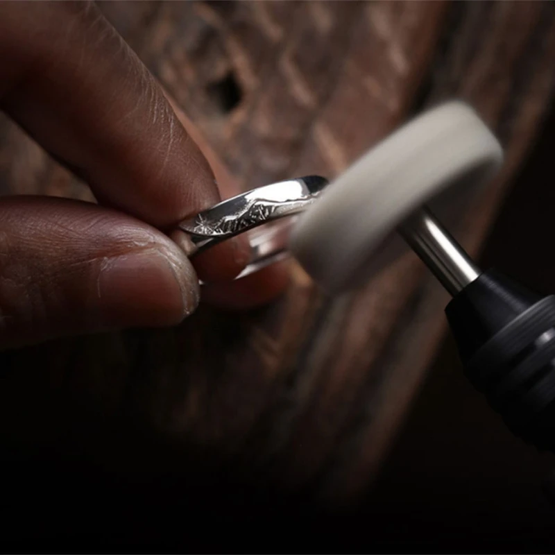 1 пара парных колец Серебряный минималистский дизайн маленького размера кольцо