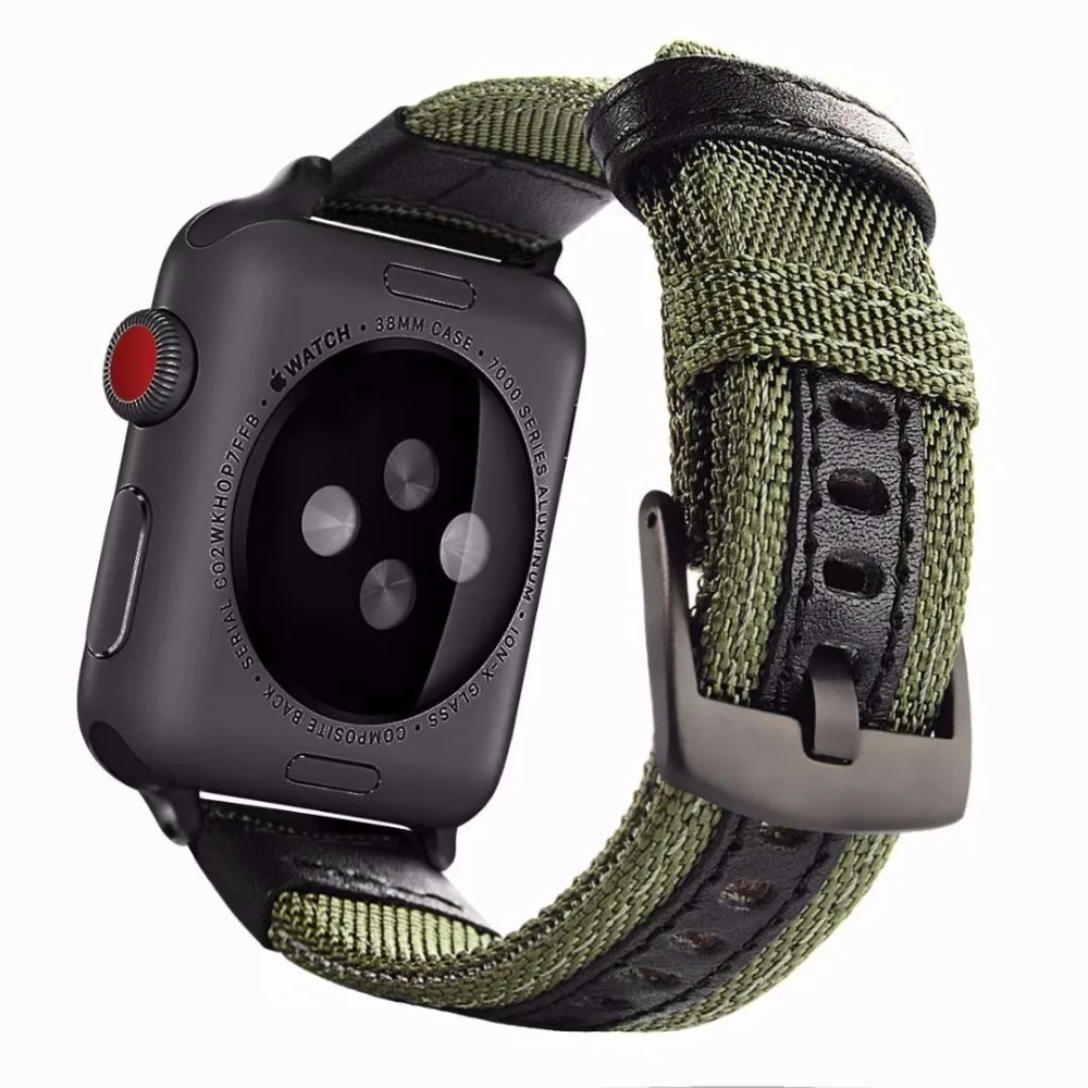 Сменный нейлоновый ремешок для apple watch 42 мм серии 5 4 3 2 1 iwatch 44 мм 40 мм аксессуары 38 мм дышащий браслет ремешок на запястье