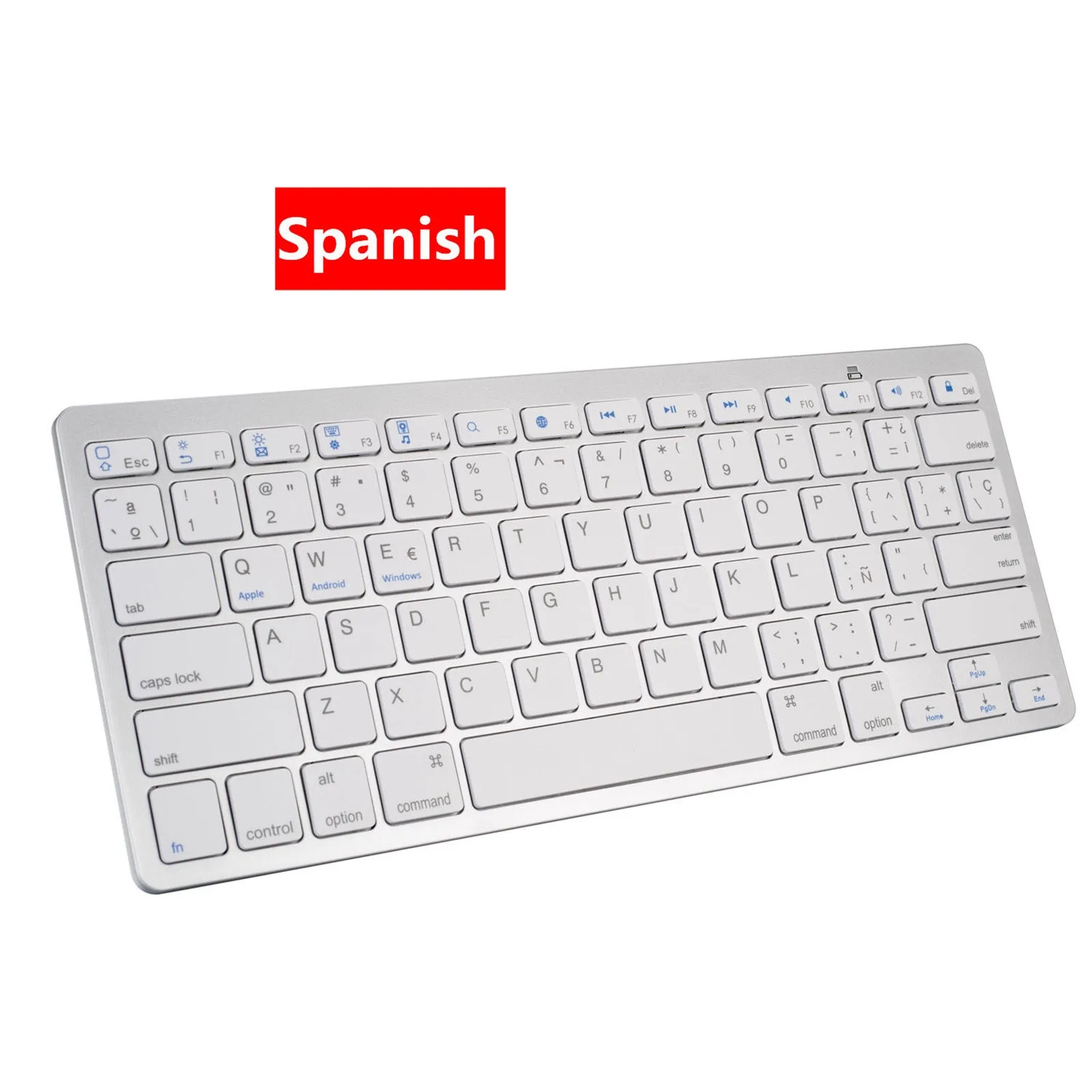 

2021 HIPERDEAL(HIPERDEAL) New And High Quality Universal Wireless Bluetooth Keyboard Ultra Slim Hebrew Spanish 9.7 inch