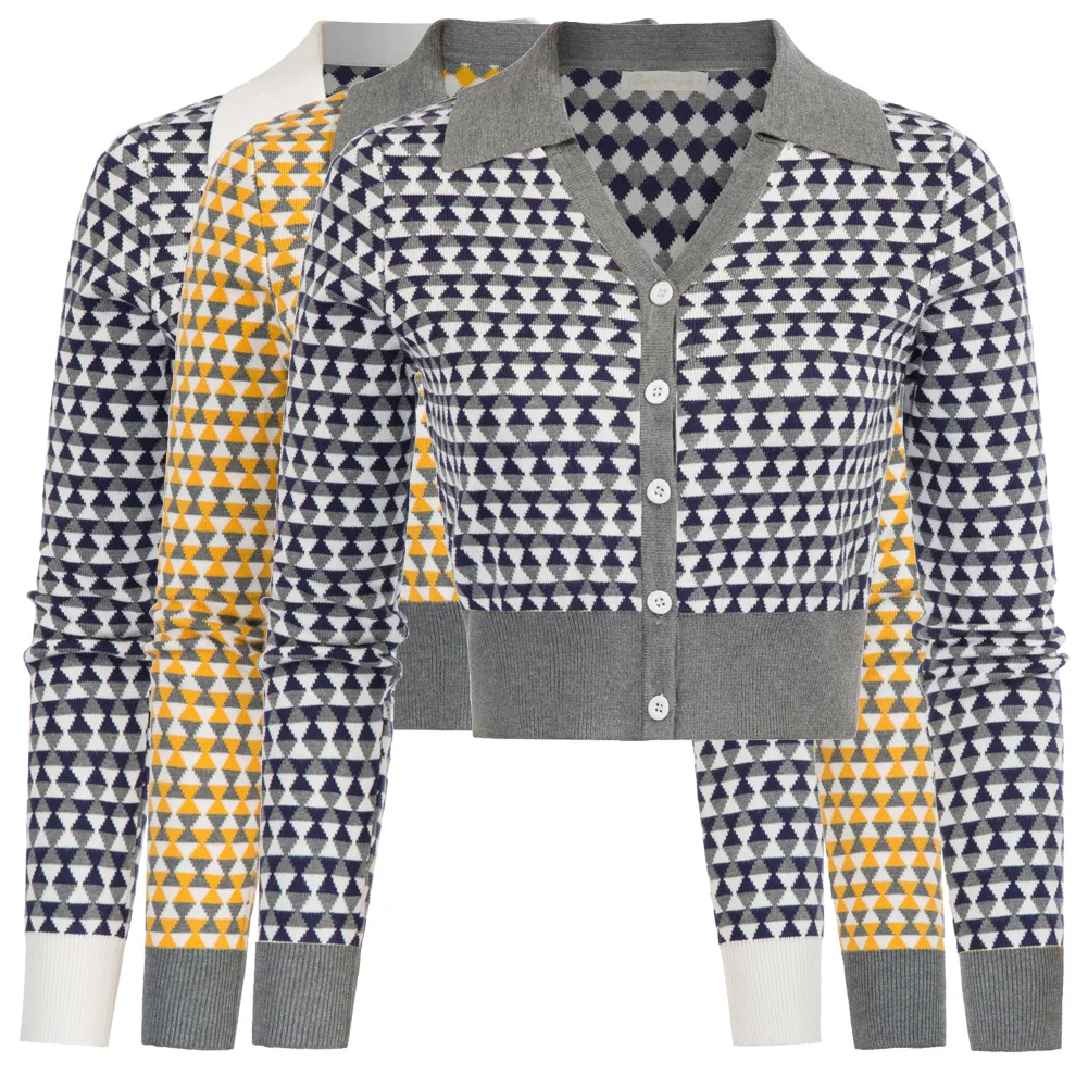 Belle Poque женский укороченный свитер кардиган топы одежда модный воротник с