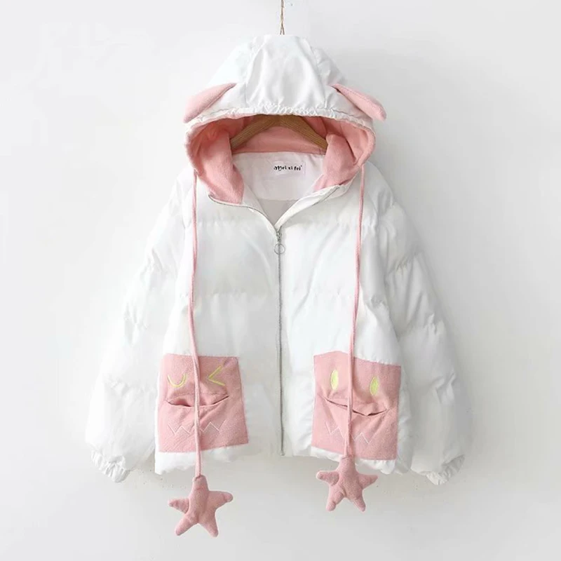 Женская свободная Милая Короткая Повседневная одежда для хлеба модная зимняя