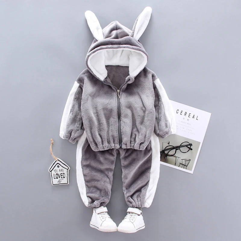 Детская одежда зимняя Милая шляпа для маленьких девочек бархатный костюм с