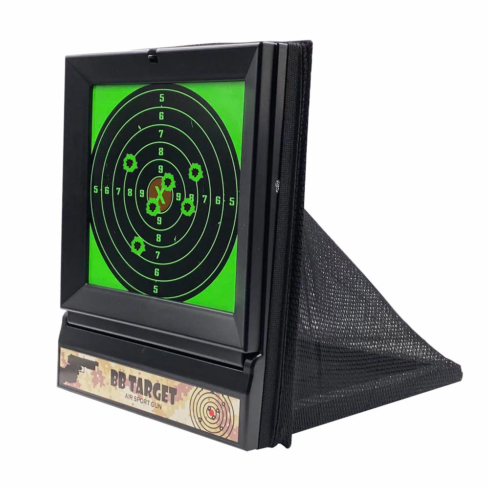 BBs Pellet trap NERF soft bullet pellet with spinner target inside 10 ordinary & 20 Splatter Splash paper targets | Спорт и