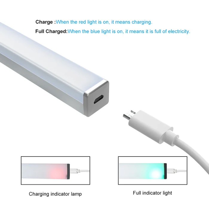 Новейший светодиодный индукционный светильник для шкафа с зарядкой от usb
