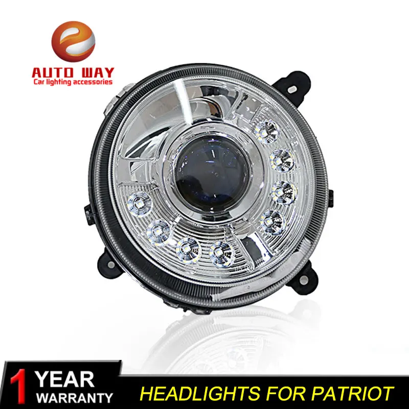 Чехол для стайлинга автомобиля фары Jeep патриот Патриот 2011 2015 светодиодный DRL