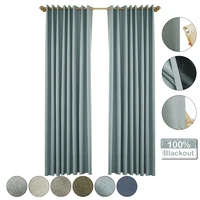 100 blackout window curtains double layer thermal curtains solid colour shading curtains for living room bedroom home decor d30