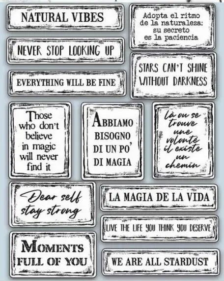 Винтажные слова/прозрачный силиконовый штамп/печать для DIY