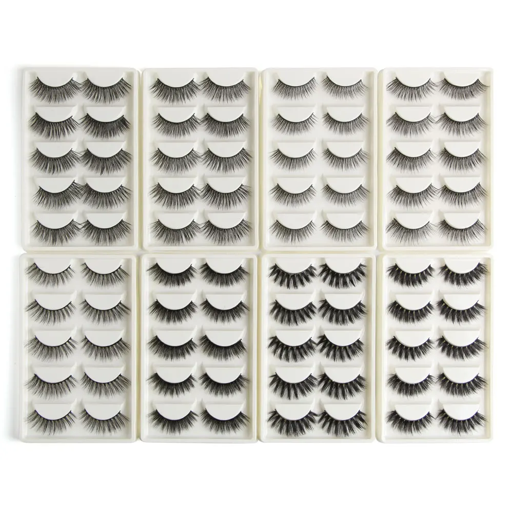 

3/4/5/10 Pairs 3D Mink Eyelashes Natural Long False Eyelashes Volume Fake Lashes Makeup Eyelash Extension Eyelashes Maquiagem